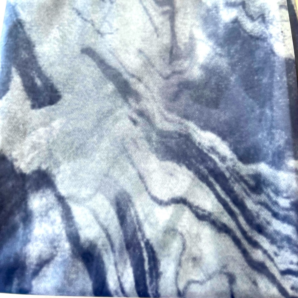 Navy Blue Ocean Surf Waves Peva Shower Curtain Beach Nautical Coastal